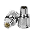 D-3808 | Dado de 1/4', 12 puntas, cuadro 3/8', Truper