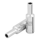 D-3808-HL | Dado largo de 1/4', 6 puntas, cuadro 3/8', Truper