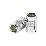 D-3812-HM | Dado de 12 mm, 6 puntas, cuadro 3/8', Truper