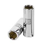 D-3815-HM-L | Dado largo de 15 mm, 6 puntas, cuadro 3/8', Truper