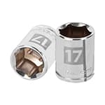 D-3817-HM | Dado de 17 mm, 6 puntas, cuadro 3/8', Truper