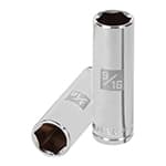 D-3818-HL | Dado largo de 9/16', 6 puntas, cuadro 3/8', Truper