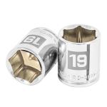 D-3819-HM | Dado de 19 mm, 6 puntas, cuadro 3/8', Truper