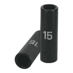 D-7315-ML | Dado largo cuadro 1/2' de impacto 6 puntas de 15 mm, Truper