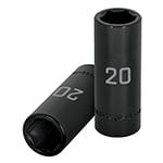 D-7320-ML | Dado largo cuadro 1/2' de impacto 6 puntas de 20 mm, Truper