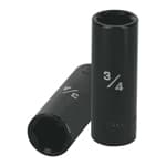 D-7324-HL | Dado largo impacto de 3/4', 6 puntas, cuadro 1/2', Truper