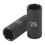 D-7325-ML | Dado largo impacto de 25 mm, 6 puntas, cuadro 1/2', Truper