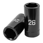 D-7326-ML | Dado largo impacto de 26 mm, 6 puntas, cuadro 1/2', Truper