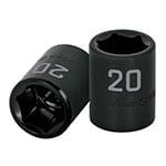 D-7412-M | Dado cuadro 1/2' de impacto 6 puntas de 12 mm, Truper