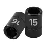 D-7415-M | Dado cuadro 1/2' de impacto 6 puntas de 15 mm, Truper
