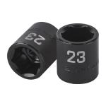 D-7423-M | Dado de impacto de 23 mm, 6 puntas, cuadro 1/2', Truper