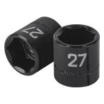 D-7427-M | Dado de impacto de 27 mm, 6 puntas, cuadro 1/2', Truper