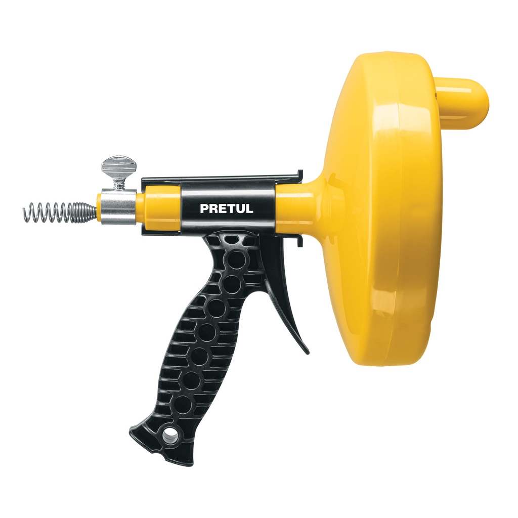 DECA-25P | Destapacaños de 7.6 m manual con mango, Pretul