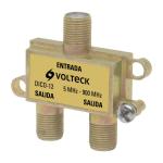 DICO-12 | Divisor coaxial de 1 entrada y 2 salidas, Volteck