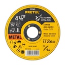 DICOF-4516P | Disco Tipo 41 de 4-1/2' x 1.6 mm corte fino de metal, Pretul