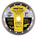 DID-270P | Disco de diamante de 7' x 1.6 mm rin turbo, Pretul