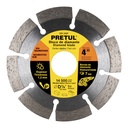 DID-340P | Disco de diamante de 4' x 1.2 mm rin segmentado, Pretul