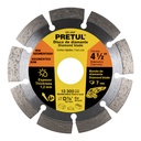 DID-345P | Disco de diamante de 4-1/2' x 1.2 mm rin segmentado, Pretul