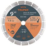 DID-390 | Disco de diamante de 9' x 2.7 mm rin segmentado, Truper