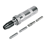 DIMP-3/8X | Desarmador de impacto con 4 puntas de acero S2 3/8', Expert