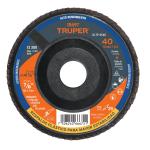 DLTP-4540 | Disco 4-1/2' laminado respaldo plástico grano 40 centro 7/8'