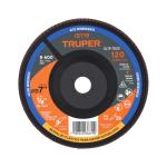 DLTP-70120 | Disco 7' laminado respaldo plástico grano 120 centro 7/8'