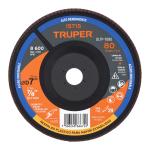 DLTP-7080 | Disco 7' laminado respaldo plástico grano 80 centro 7/8'