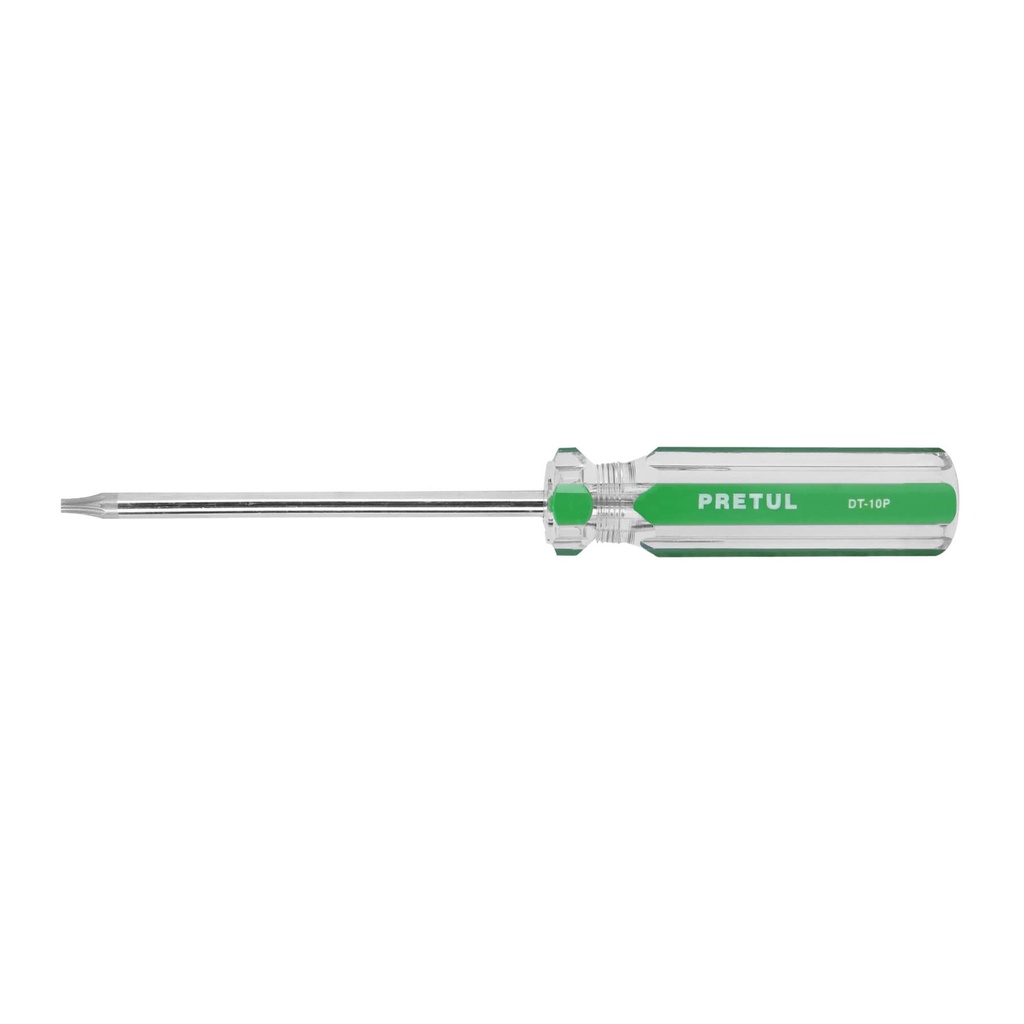 DT-10P | Desarmador punta Torx T 10 mango de PVC, Pretul
