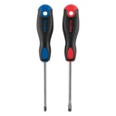 DUO-1/4X4BP | Dúo de desarmadores 1/4' x 4' mango Comfort Grip, Pretul