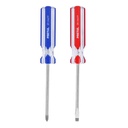 DUO-1/4X4TP | Dúo de desarmadores 1/4 x 4' mango de PVC, Pretul