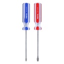 DUO-3/16X4TP | Dúo de desarmadores 3/16 x 4' mango de PVC, Pretul