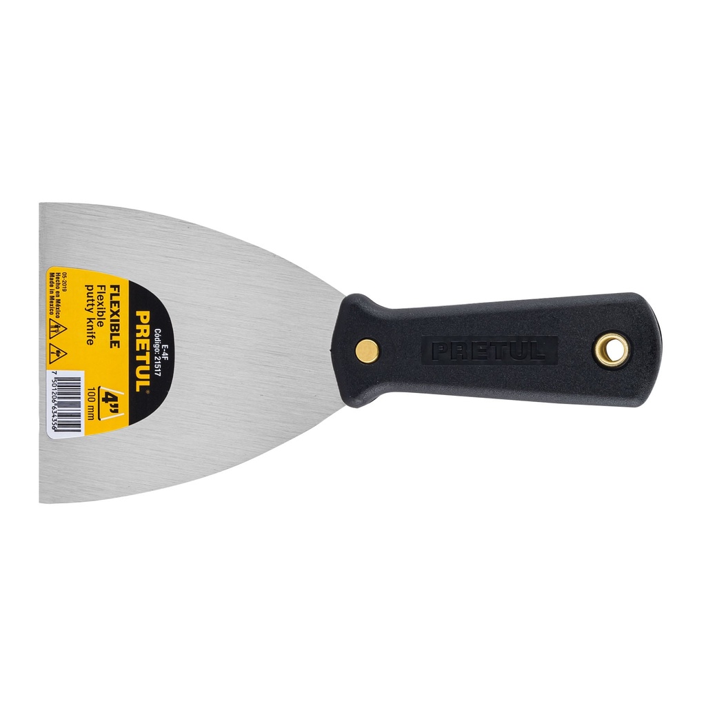 E-4F | Espátula flexible 4' con mango de plástico, Pretul