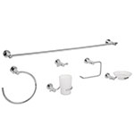 ELA-7000 | Juego de 6 accesorios para baño acabado cromo, Foset Element