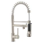 ELF-84N | Monomando con doble salida para fregadero, Satín, Element