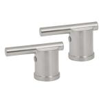 ELMM-02N | Juego de 2 manerales para lavabo y fregadero, satín, Element