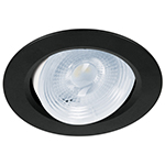 EMP-104L   | Luminario de LED 5 W empotrar redondo negro spot dirigible