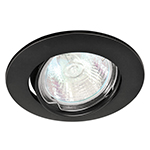 EMP-104S | Luminario redondo negro spot dirigible, lámpara no incluida