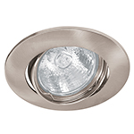 EMP-105S | Luminario redondo satín spot dirigible, lámpara no incluida