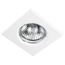 EMP-110S | Luminario cuadrado blanco spot fijo, lámpara no incluida