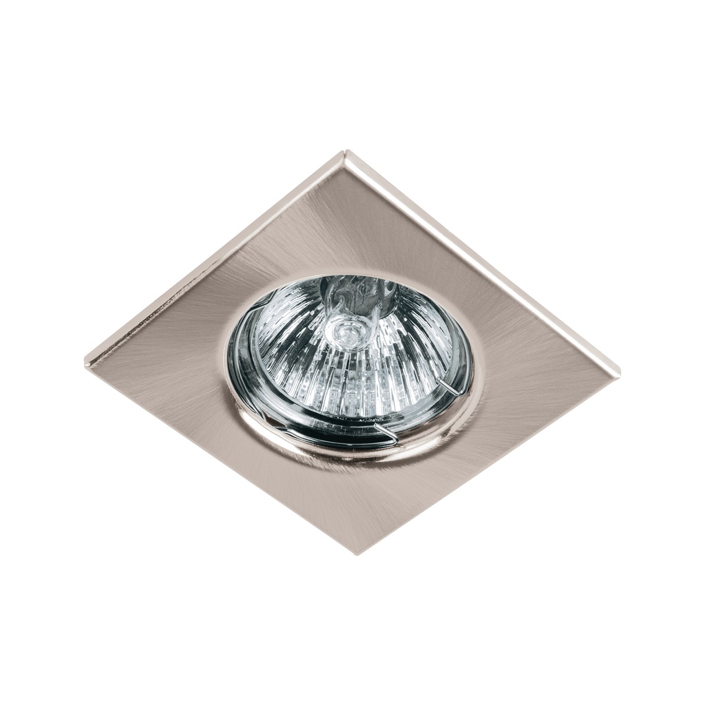 EMP-112S | Luminario cuadrado satín spot fijo, lámpara no incluida