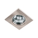 EMP-112S | Luminario cuadrado satín spot fijo, lámpara no incluida