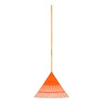 EP-22F | Escoba plástica para jardín, flexible, 22 dientes, mango 48'