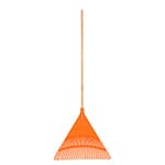 EP-26R | Escoba plástica para jardín, rígida, 26 dientes, mango 48'