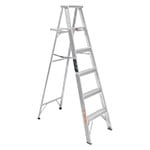 ESTA-35 | Escalera de tijera 100% aluminio tipo lll 5 peldaños, Truper