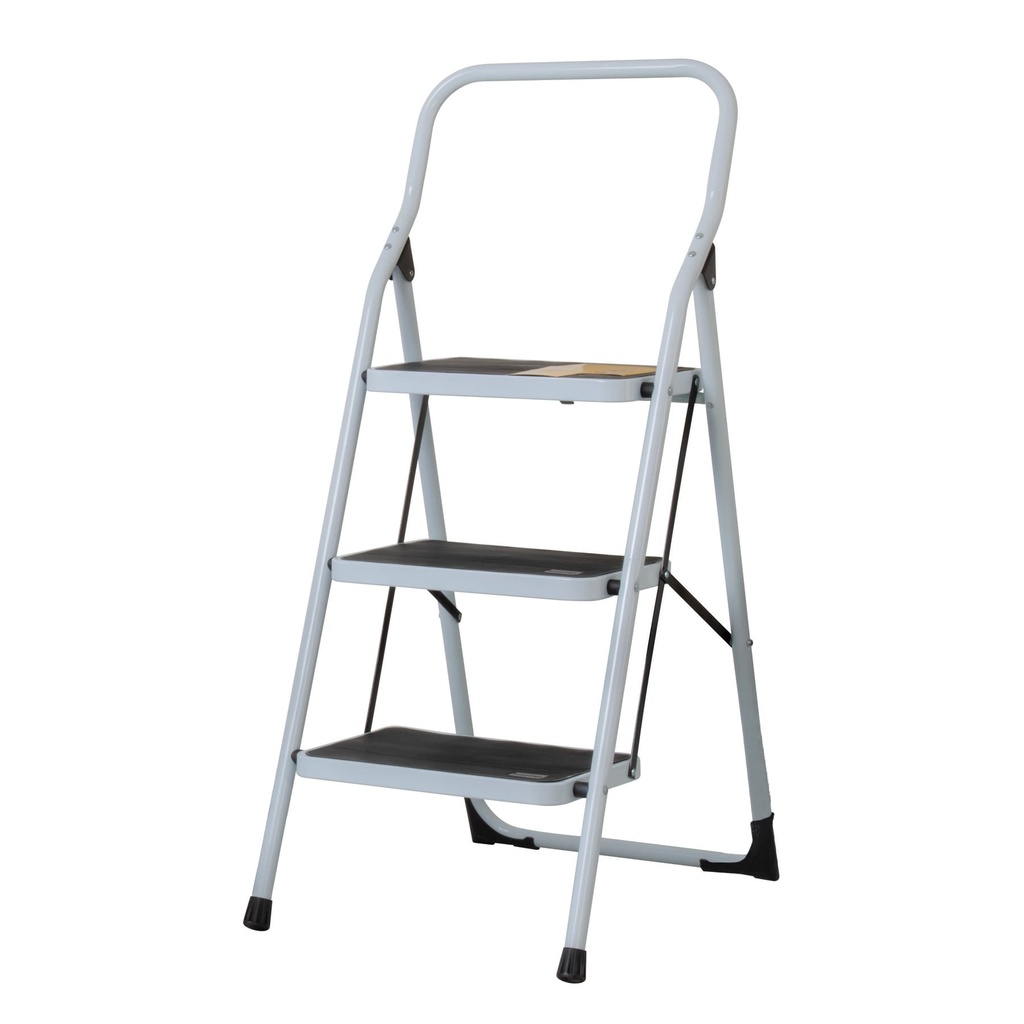 ESTU-3P | Escalera tubular, plegable, 3 peldaños, Pretul