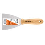 ET-3R | Espátula rígida 3' con mango de madera, Truper