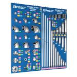 EX-CG-FOS | Exhibidor con conexiones de acero galvanizado, Foset