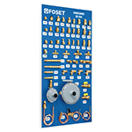 EX-CLG-FOS | Exhibidor con conexiones de latón para gas, Foset