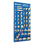 EX-CPVC-FOS | Exhibidor con conexiones de CPVC, Foset