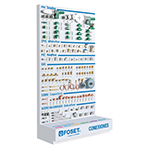 EX-PI-CONX | Exhibidor de piso para conexiones, Foset